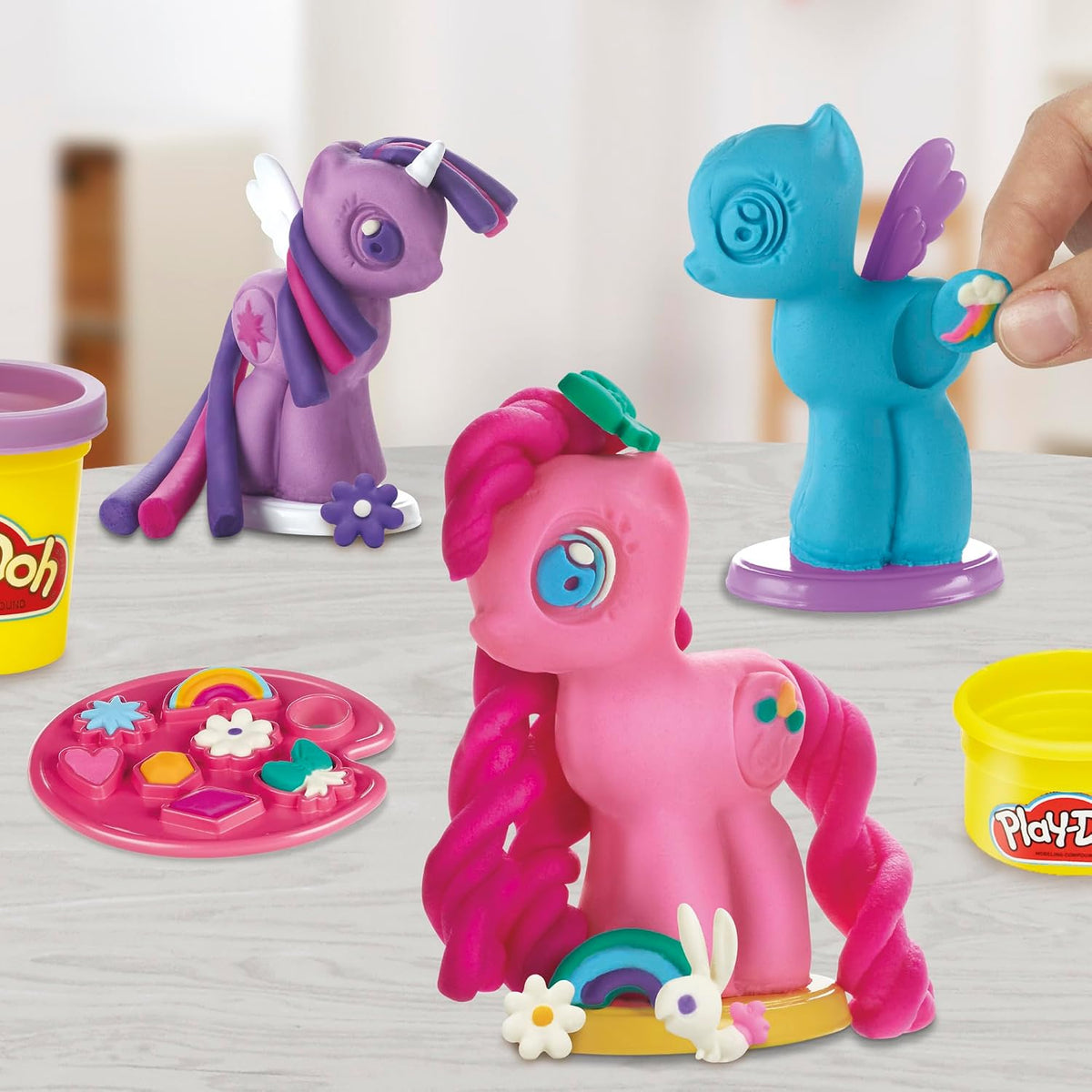 Play-Doh Make & Style Ponies Set, My Little Pony Toys and Figures, Kids Arts and Crafts Playset (Amazon Exclusive)
