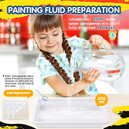 Water Marbling Paint for Kids - Arts and Crafts for Girls Boys Ideal Gifts