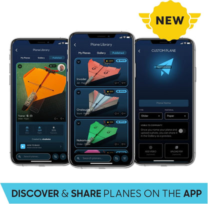 POWERUP 4.0 Paper Airplane Kit - Smartphone App Controlled RC Plane Motor