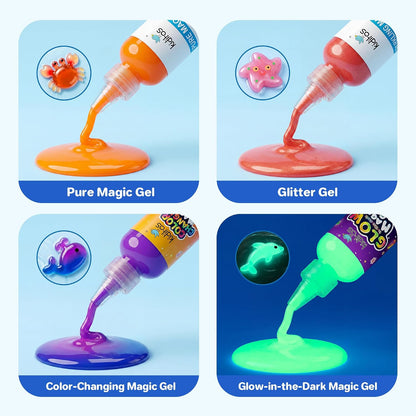 Kiditos Magic Water Elf Toy Kit,Squishies for Kids, DIY Sensory Craft Kit