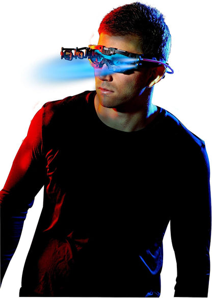 SpyX / Night Mission Goggles - Spy Kids Goggles Toy + LED Light Beams + Flip Out Scope. Adjustable Spy Lens/Glasses/Eyewear Toy Gadget for Junior Secret Agent Role Play in The Dark