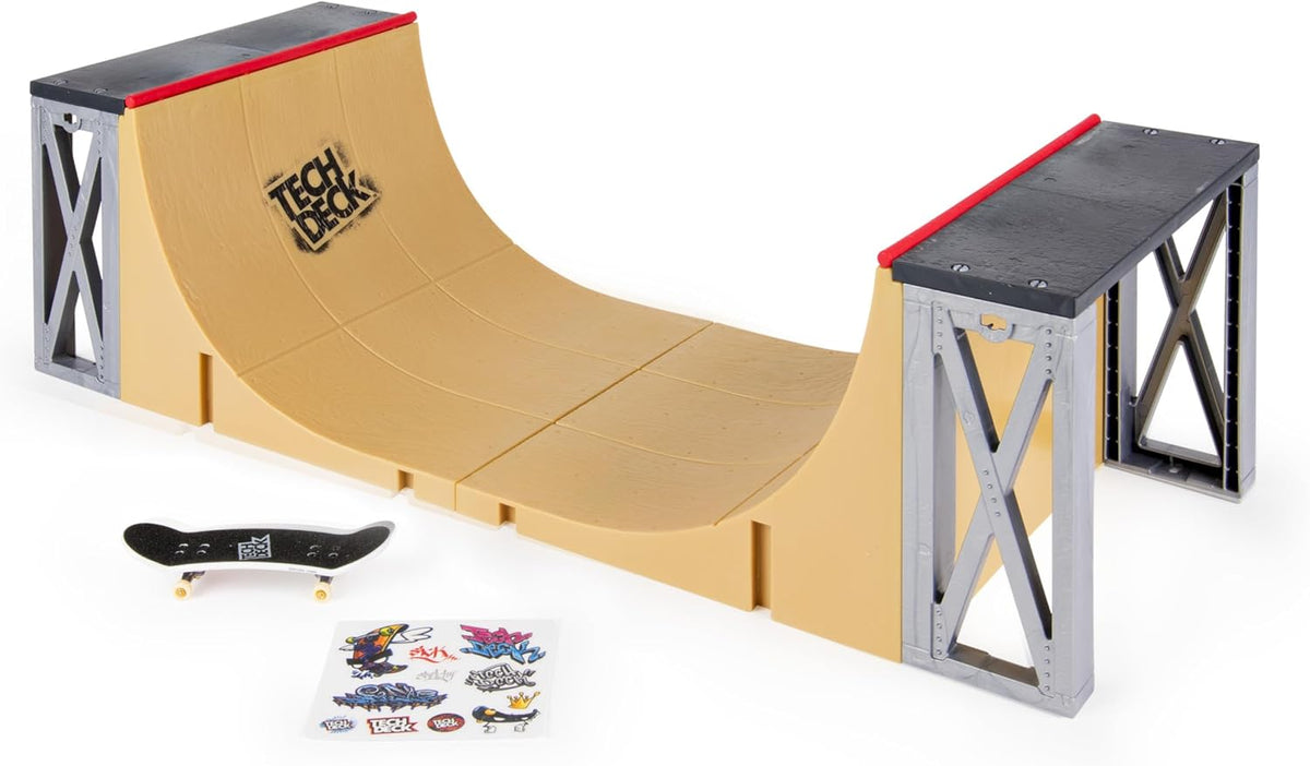 TECH DECK, Ultimate 20-Inch Half-Pipe Ramp Playset and Exclusive Primitive Pro Fingerboard, Kids Toys for Boys and Girls Ages 6 and up