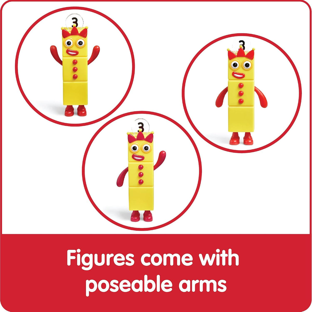 hand2mind Numberblocks Friends One to Five, Math Toys, 5 Pieces, Ages 3+