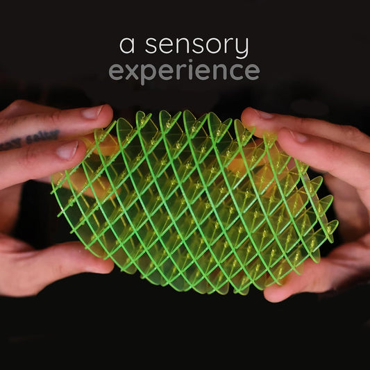 Morf Worm 3D Sensory Fidget Toy for Kids and Adults, Green, Small