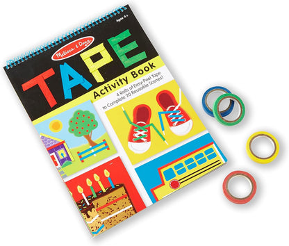 Melissa & Doug Tape Activity Book with 4 Easy-Tear Colored Rolls