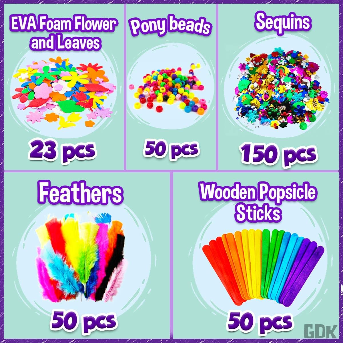 Goody King 1170Pcs+ Arts and Crafts Supplies for Kids