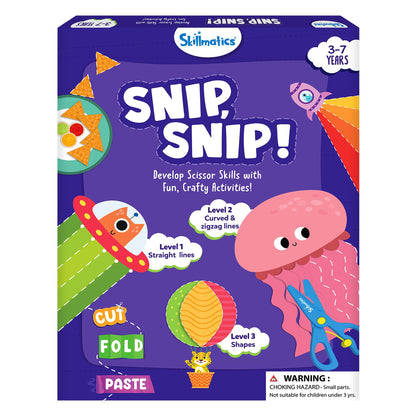 Skillmatics Snip Snip, Scissor Skills, Felt Craft Activity, Gift for Kids