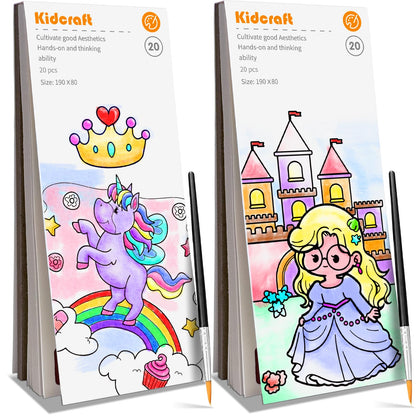 Kidcraft Paint with Water Coloring Books for Toddlers, Ocean Princess