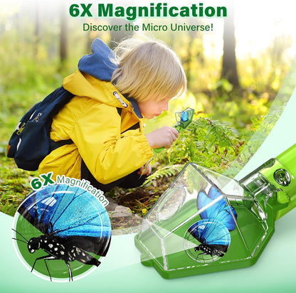Bug Catcher for Kids with 6X Magnifier, STEM Educational Exploration Toys