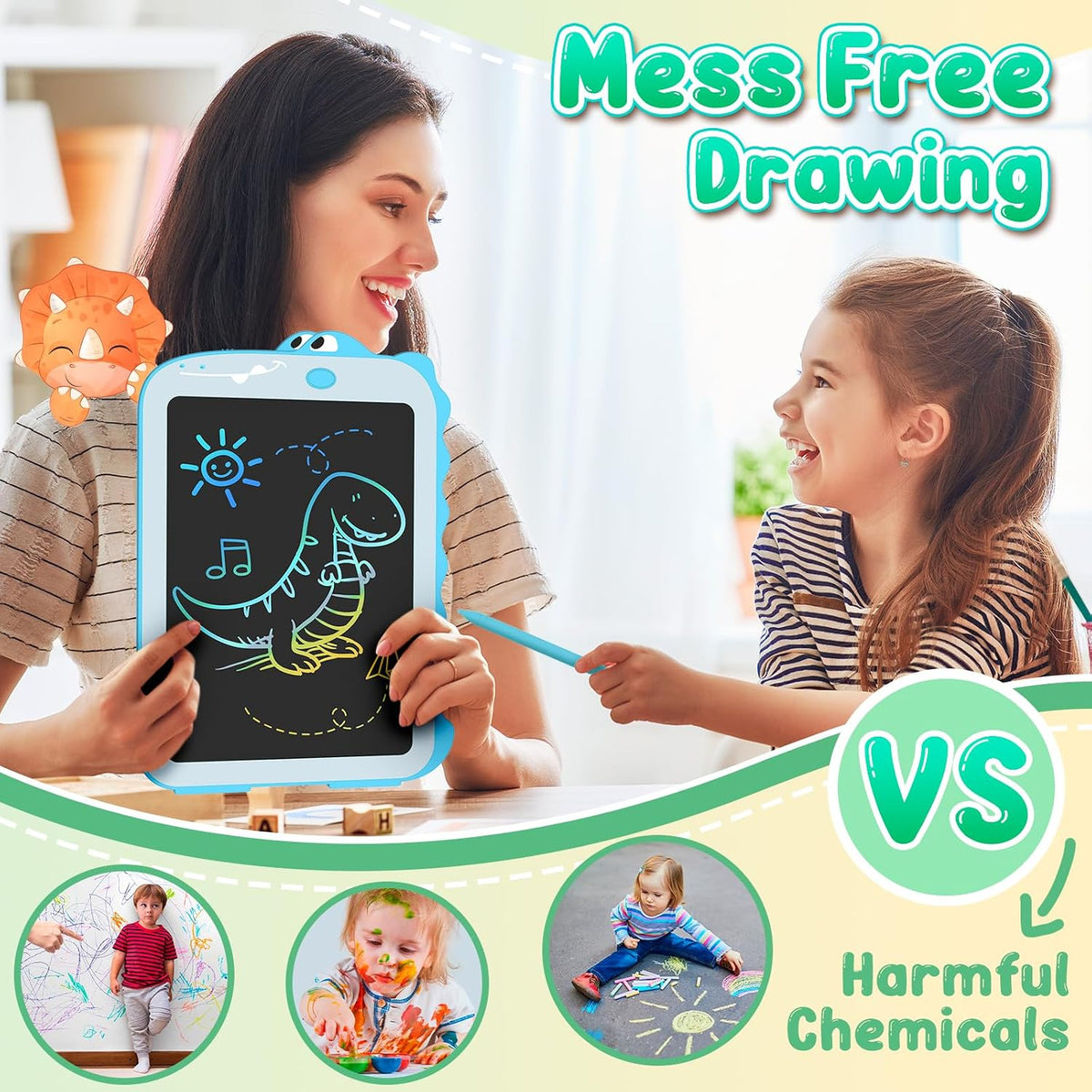 Stocking Stuffers for Kids Doodle Board, Christmas Gift for Airplane Travel