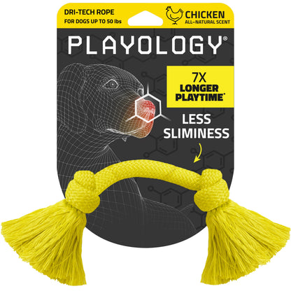 Playology Tug Rope Dog Toys for Large Dogs - Jumbo, Peanut Butter Scent