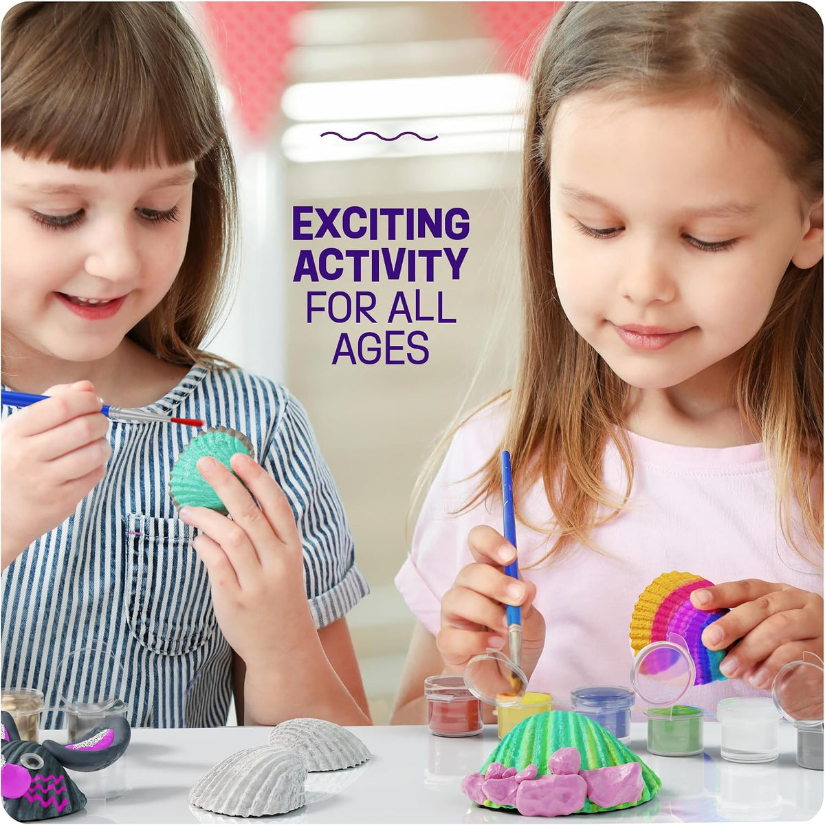 Shell Painting Craft Kit for Kids - Craft Activities Kits - Arts & Crafts