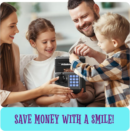 Piggy Bank for Kids - Electronic Money Saving Box w/Code- ATM Safe - Toy Coin Bank - Gifts for Boys Toys for Age 3, 4, 5, 6, 7, 8, 9 - Birthday Gifts for 8, 9, 10, 11, 12