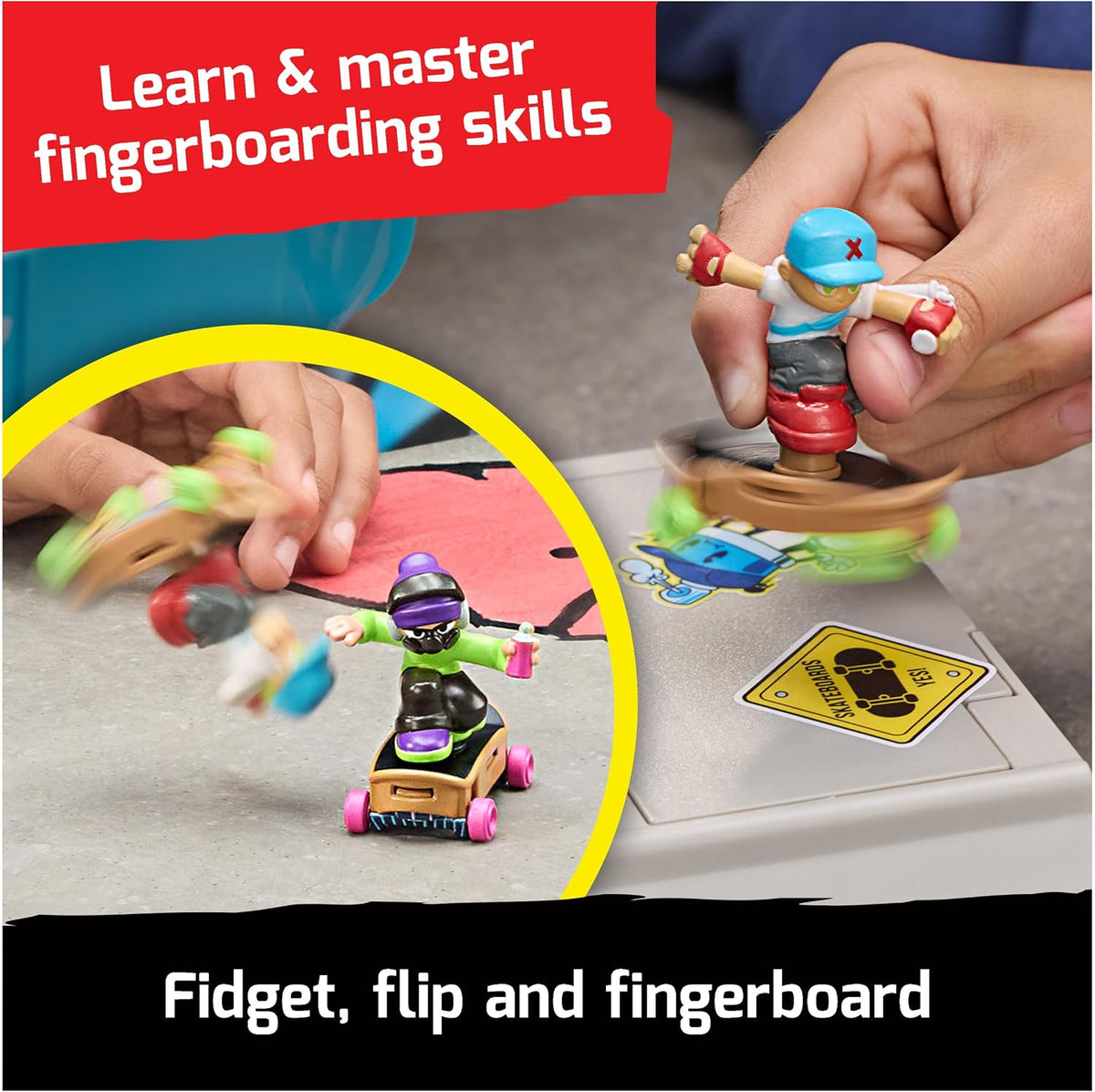 Tech Deck Free Riders Extreme Motorized Fingerboard Playset Ages 5+