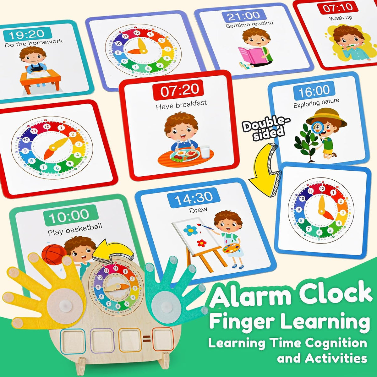 Learning Toys for Kids 3+,Montessori Preschool Educational Learning Activities Counting & Number Blocks Toys Math Games Easter Basket Stuffers Gifts for Girl Boys