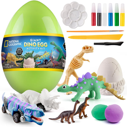 National Geographic Clay Dinosaur Arts and Crafts Activity Kit for Kids