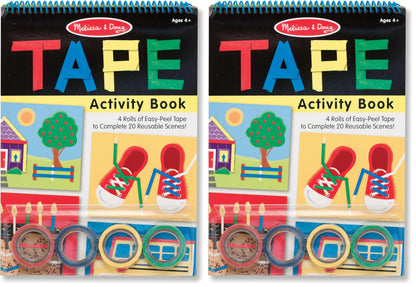 Melissa & Doug Tape Activity Book with 4 Easy-Tear Colored Rolls