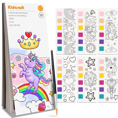Kidcraft Paint with Water Coloring Books for Toddlers, Ocean Princess
