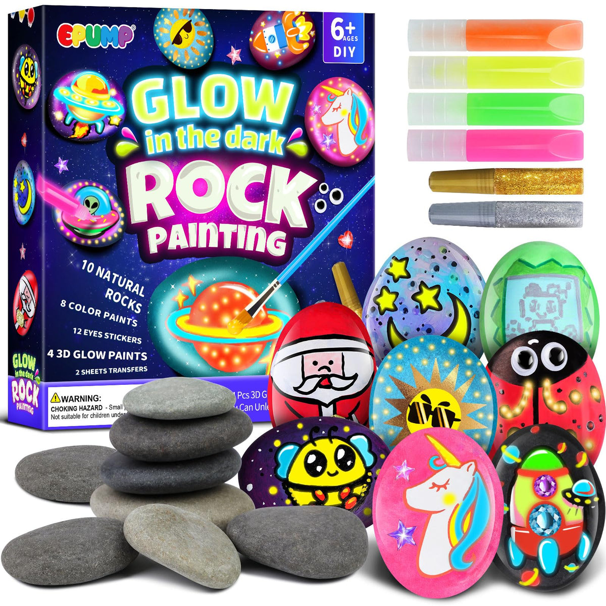 Shell Painting Kit for Kids, Arts and Crafts Gifts for Girls Boys Ages 6-12