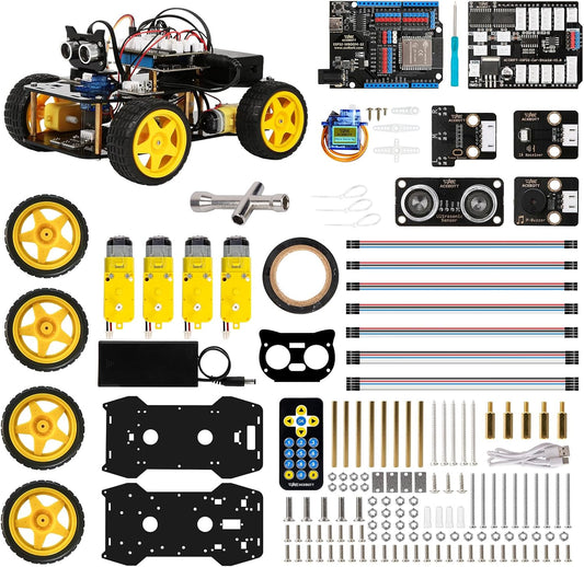 ACEBOTT Robotics Kit for Kids Ages 8-12 12-16, Smart Robot Car Kit Compatible with Arduino & Scratch, STEM Toys Coding Robot Kit with App Control, STEM Gifts for Kids and Teens