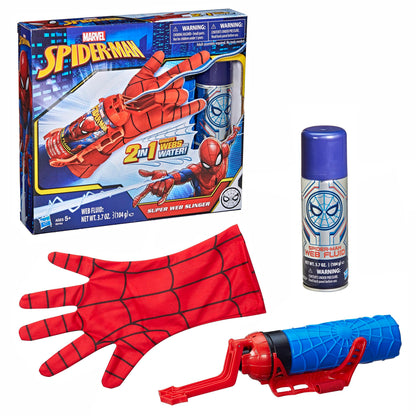 Marvel Spider-Man Real Webs Ultimate Web Blaster, 2-in-1 Blaster, Role Play Toy, Spider-Man Costume, Spider-Man Toys for Kids 5 and Up