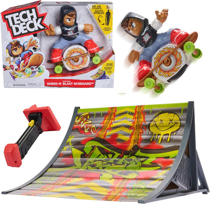 TECH DECK Shred N' Blast Motorized Finger Skateboard Toy