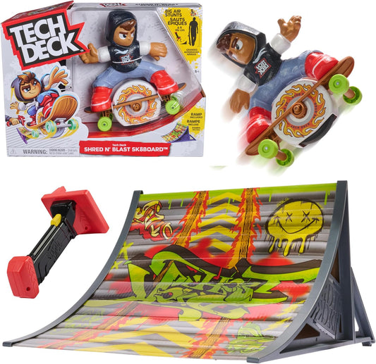 TECH DECK Shred N' Blast Motorized Finger Skateboard Toy