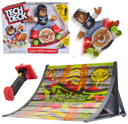 TECH DECK Shred N' Blast Motorized Finger Skateboard Toy
