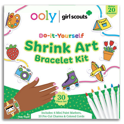 Ooly DIY Shrink Art Charms Kit, 28 Pc – Fun Friends