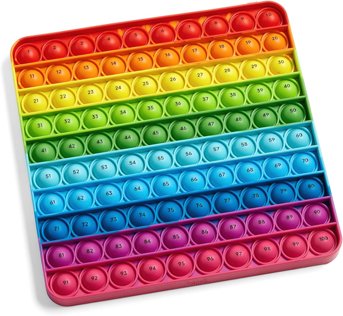 hand2mind Hundred Board Sensory Bubble Popper, Ages 3+