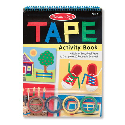 Melissa & Doug Tape Activity Book with 4 Easy-Tear Colored Rolls