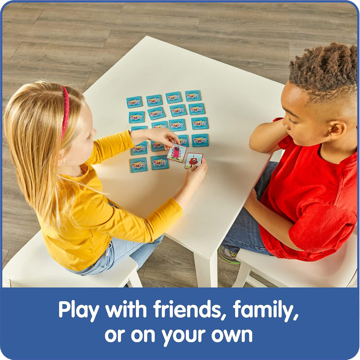 hand2mind Numberblocks Memory Match Game, Tile Game, 80 Tiles, Ages 3+