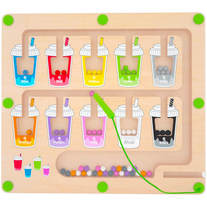 MTYOKILN Magnetic Color & Number Maze - Montessori Toys for 3 4 5 Year Old