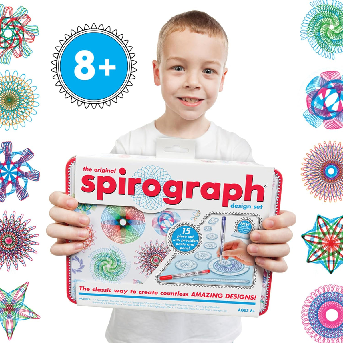 Spirograph Design Set Collectors Tin Arts and Crafts for Kids Drawing Kit