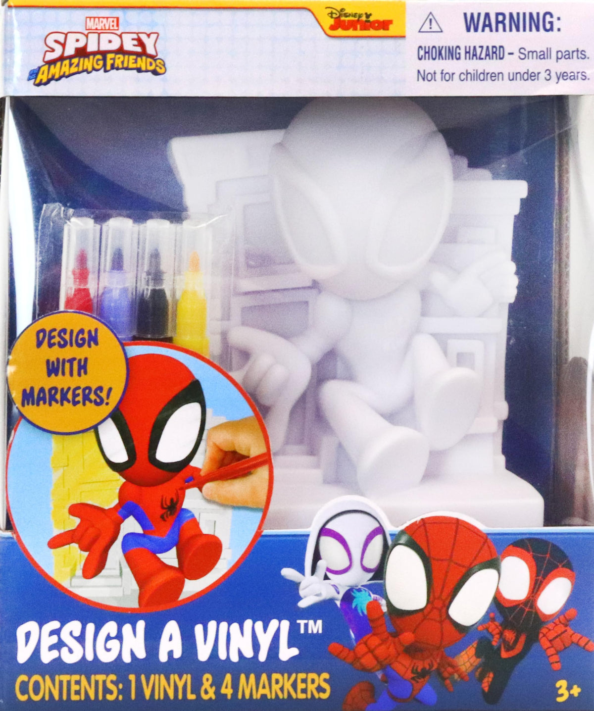 Tara Toys Minecraft Design A Vinyl™ Toy Figure with Washable Markers, 5-Pieces, 3 Years and Up - Creeper