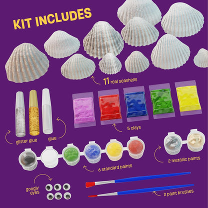 Shell Painting Craft Kit for Kids - Craft Activities Kits - Arts & Crafts