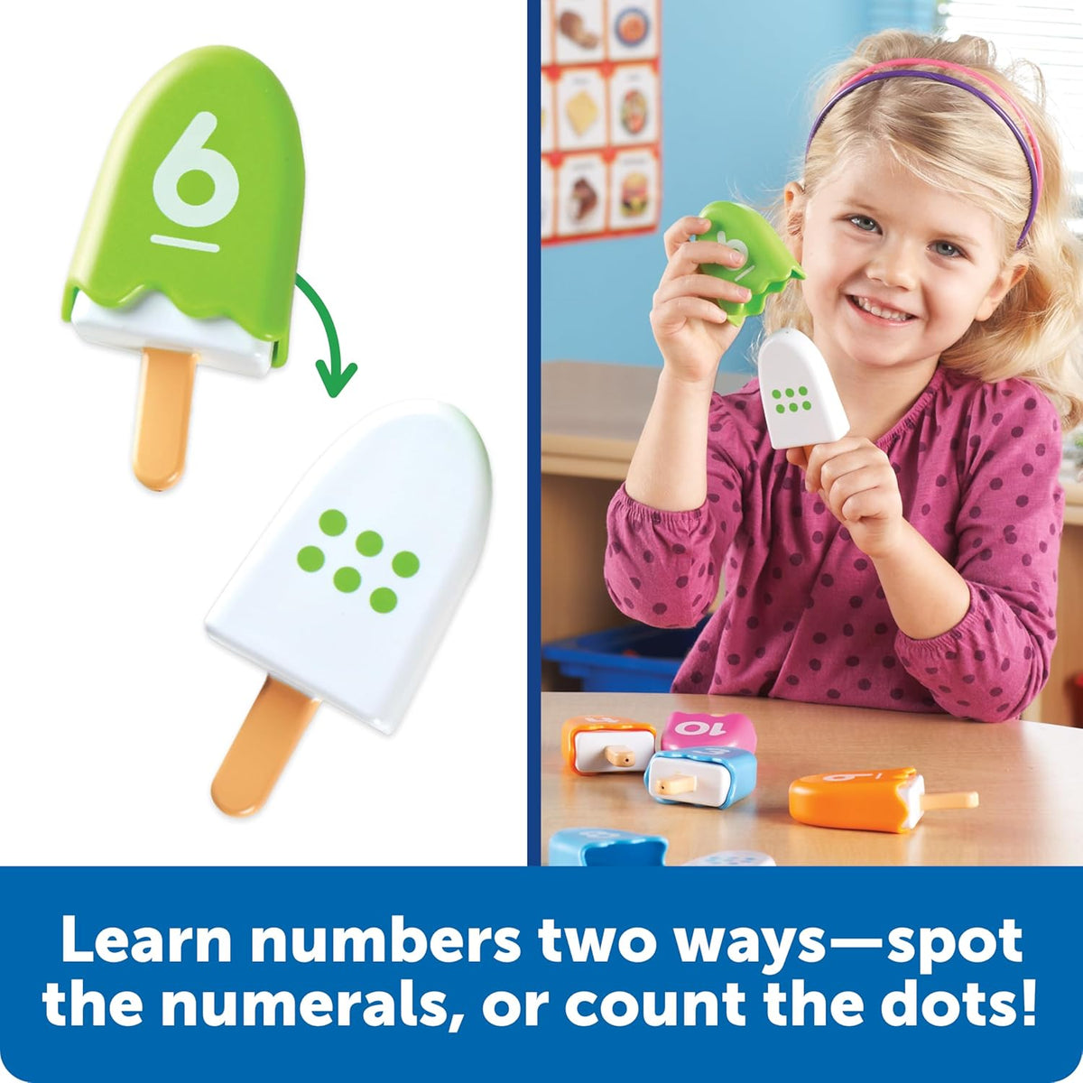 Learning Resources Smart Snacks Number Pops, The Original Number Popsicles