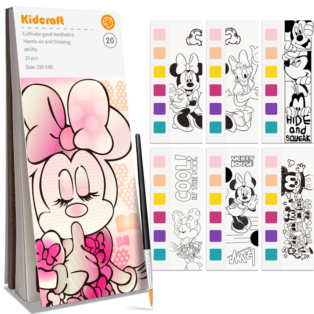 Kidcraft Paint with Water Coloring Books for Toddlers, Ocean Princess