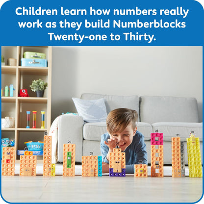 hand2mind MathLink Cubes Numberblocks 21-30 Activity Set, Ages 3+