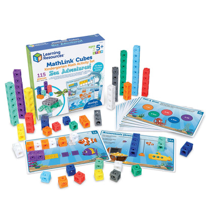 Learning Resources MathLink Cubes Activity Set: Dino Time