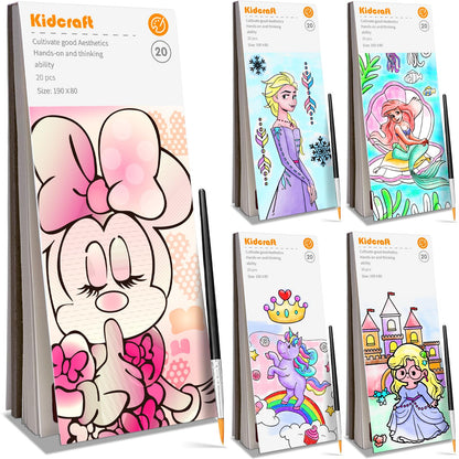 Kidcraft Paint with Water Coloring Books for Toddlers, Ocean Princess
