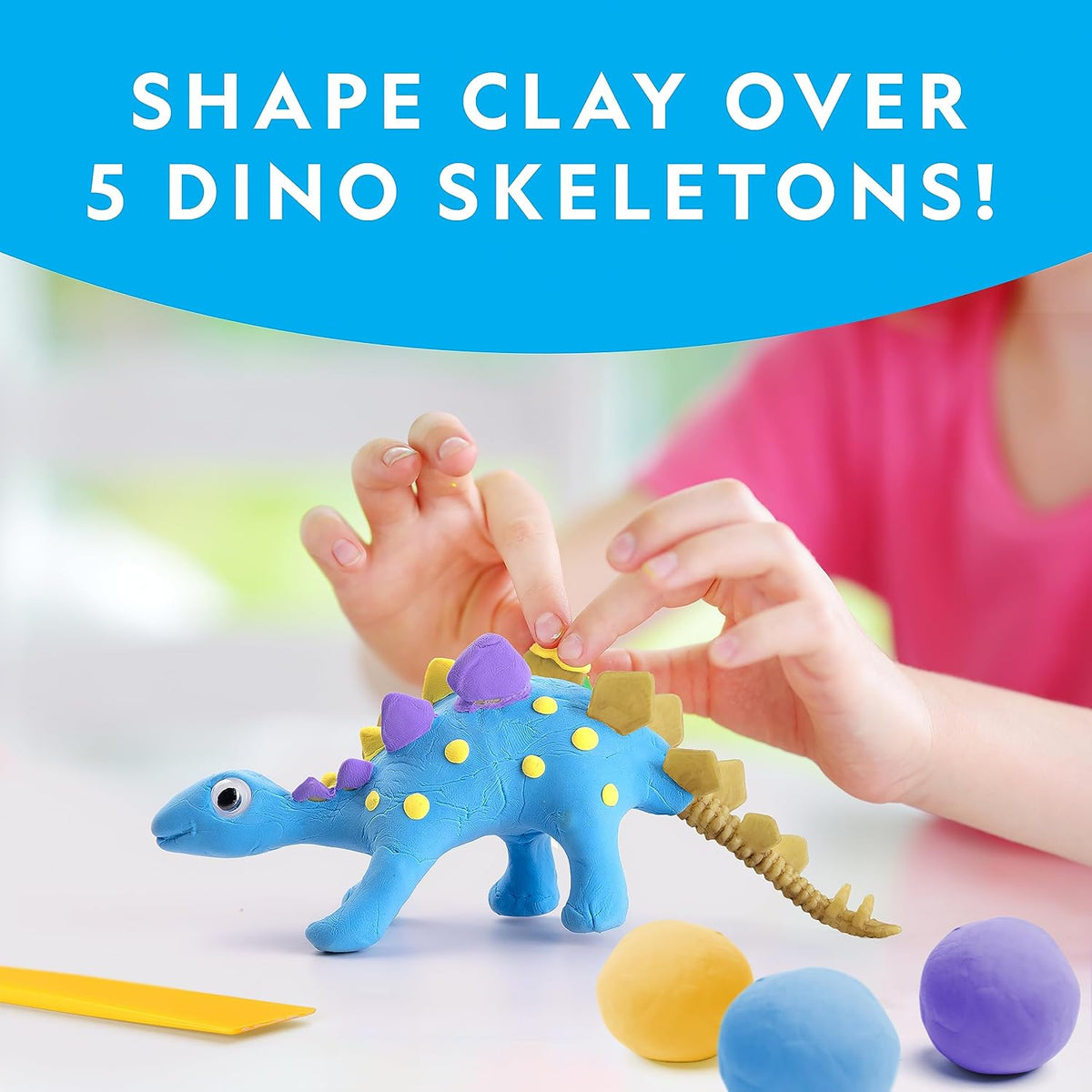 National Geographic Clay Dinosaur Arts and Crafts Activity Kit for Kids