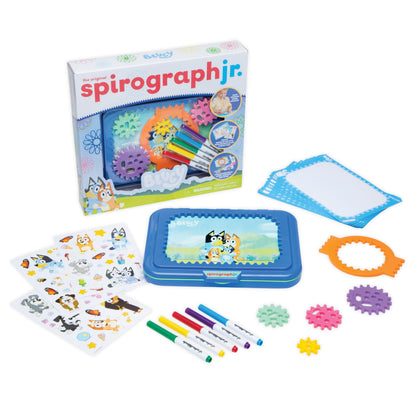 Spirograph Jr. — Jumbo Sized Gears Classic Retro Toy For Spiral Drawing Art Design Toy Kit for Smaller Hands — For Kids Ages 3 and Up