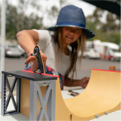 TECH DECK, Ultimate 20-Inch Half-Pipe Ramp Playset and Exclusive Primitive Pro Fingerboard, Kids Toys for Boys and Girls Ages 6 and up