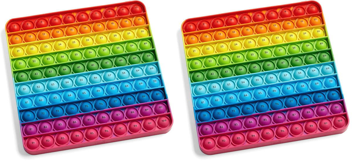 hand2mind Hundred Board Sensory Bubble Popper, Ages 3+