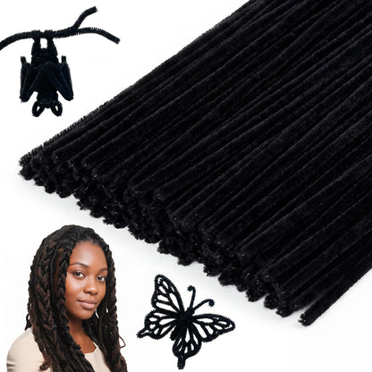 Caydo 200PCS Thick Pipe Cleaners Craft, 20 Colors Chenille Stems