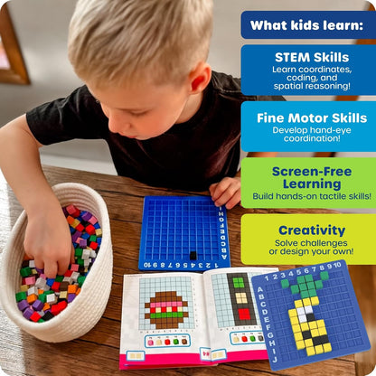 Learning Resources Pixel Art Challenge The Original STEM Pixel Art