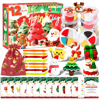 MuseLuxe Air Dry Clay - 32 Colors Modeling Clay Kit with 3 Sculpting Tools