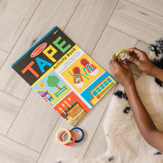 Melissa & Doug Tape Activity Book with 4 Easy-Tear Colored Rolls