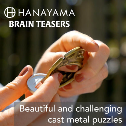BePuzzled |Cylinder Hanayama Metal Brainteaser Puzzle Mensa Rated Level 4, for Ages 12 and Up